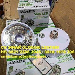 Lampu Emergency UFO E27 + Remote Control AMASCO